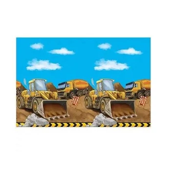 Építkezés műanyag asztalterítő