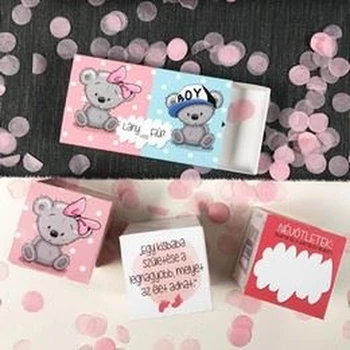 Kirobbanó meglepetés babaszületésre-Lány