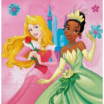 Hercegnők - Princess Live Parti Szalvéta - 33 cm x 33 cm, 20 db-os