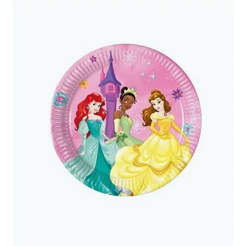 Hercegnők - Princess Live Papír Parti Tányér - 20 cm, 8 db-os