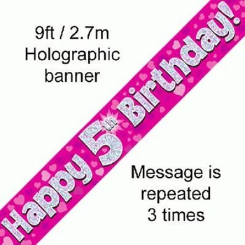 Banner - Pink - 05th Birthday Felirat