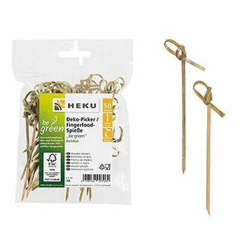 Bambusz parti falat pálca, 50 darabos, 9 cm-es