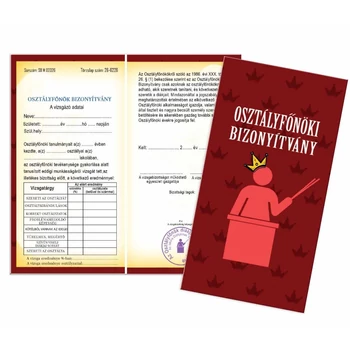 Bizonyítvány - Osztályfőnöki