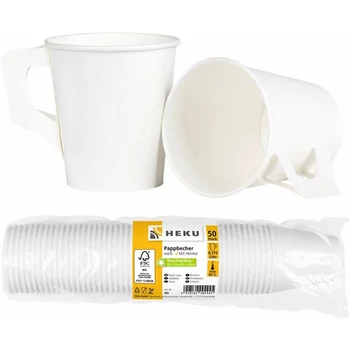 Papírpohár fogantyúval - 1,75 dl-es, 50 darabos