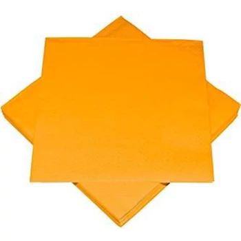 Szalvéta - Egyszínű, 3 rétegű, Narancssárga, 20db