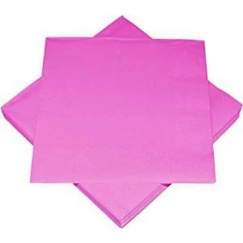 Szalvéta - Egyszínű, 3 rétegű, Pink, 20db
