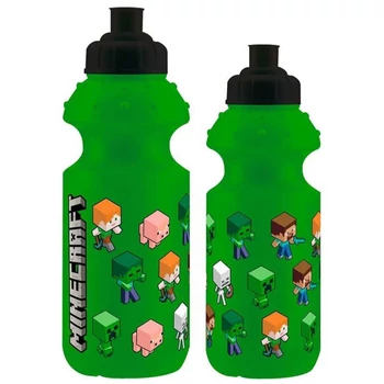 Minecraft Green műanyag kulacs, sportpalack 350 ml