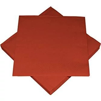 Szalvéta - Egyszínű, 3 rétegű, Bordó, 20db