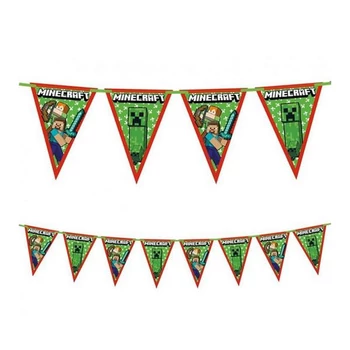 Minecraft Green zászlófüzér 2,3 m