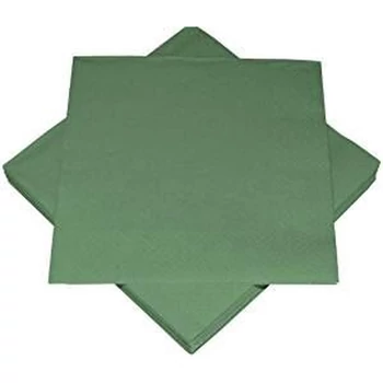 Szalvéta - Egyszínű, 3 rétegű, Sötétzöld, 20db