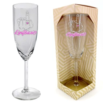 Pezsgős pohár - Lánybúcsú, gyűrűs