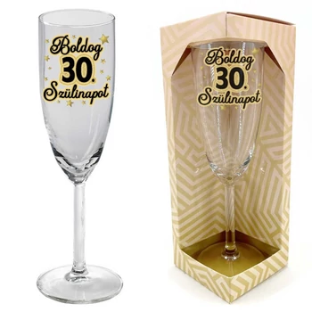 Pezsgős pohár - Boldog 30. szülinapot!