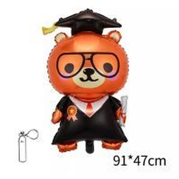 Fólia léggömb - Ballagási mackó doktor