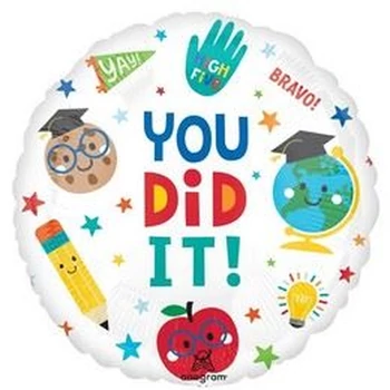 Fólia lufi - 18 inch-es, You Did It Ballagási Fólia Lufi