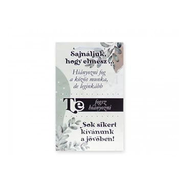 Kis fa tábla - Sajnáljuk, hogy elmész