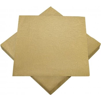 Szalvéta, Prémium - 12db, Arany, 40x40cm