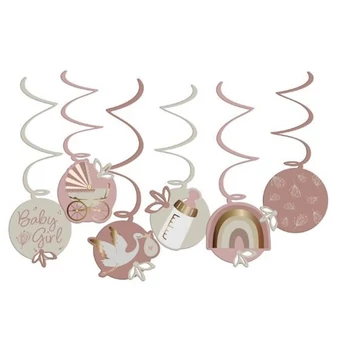 Függő dekoráció babaváróra (baby pink)