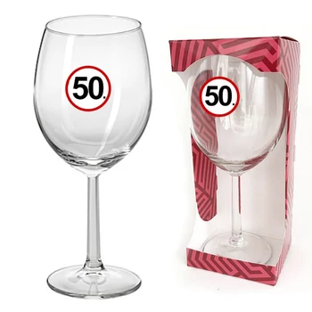 Borospohár- 50 karikás