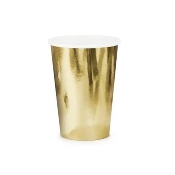 Papírpohár- Arany, 6 db/csomag