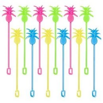 Ananász mintás koktél keverő pálca