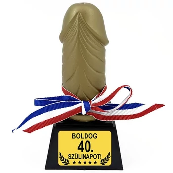 Vicces Kuki Trófea - Boldog 40. szülinapot