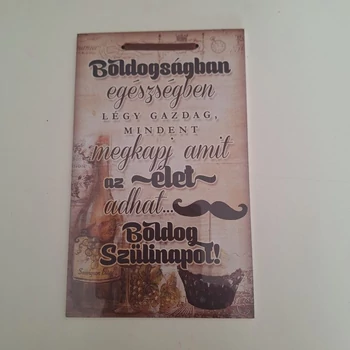 Kis fa tábla - Boldogságban, egészségben
