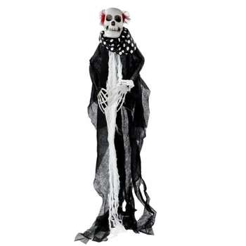 Bohóc csontváz függő dekoráció, 80 cm