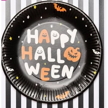 Papírtányér- Happy halloween 23cm
