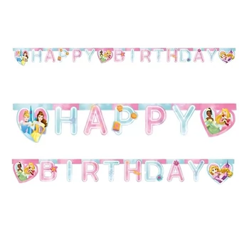 Disney Princess, Disney Hercegnők Happy Birthday felirat