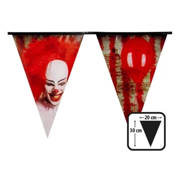 Zászlófüzér - Horror bohóc, 6 m