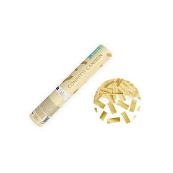 Konfetti ágyú, arany csíkok, 20 cm