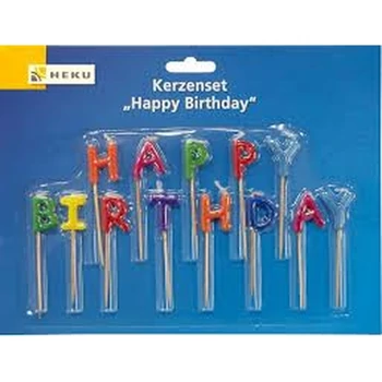 Gyertya happy birthday 8 cm