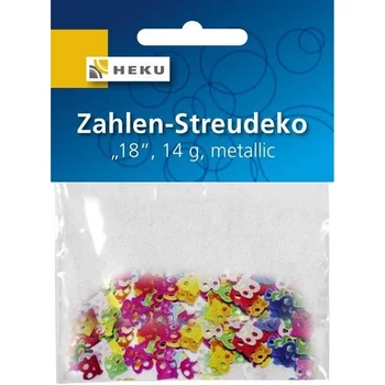 18-as számos színes születésnapi party konfetti - 14 gramm 7