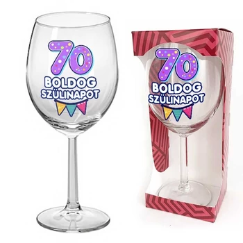 Borospohár 70. Boldog Szülinapot