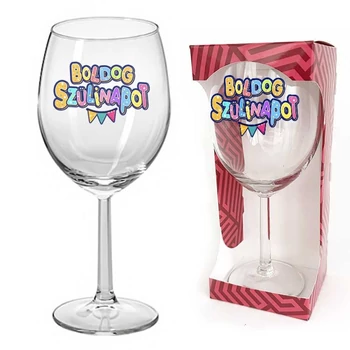 Borospohár Boldog Szülinapot