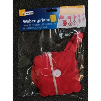 Sebességkórlátozós 18-as girland 4m átmérő 11cm