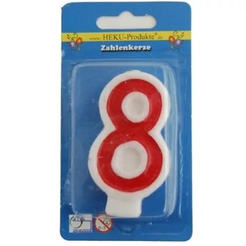 Számgyertya 8-as 8cm