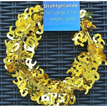 Girland 50-es Számos 2,7m arany