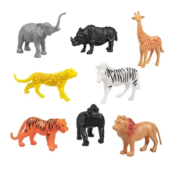 Vad állatok figurák, 8 darab/csomag