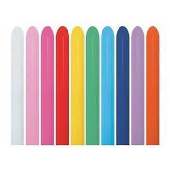 Színes Kukac Lufi Csomag, normál, 20 db-os