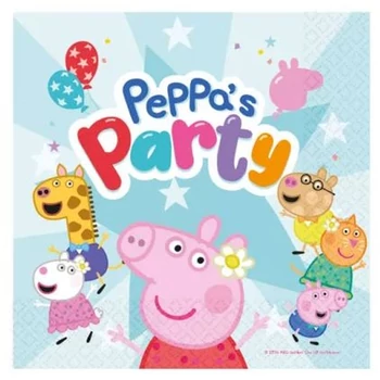 Peppa malac Celebration szalvéta, 16 db-os