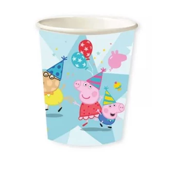 Peppa malac Celebration papír pohár, 8 db-os, 250 ml