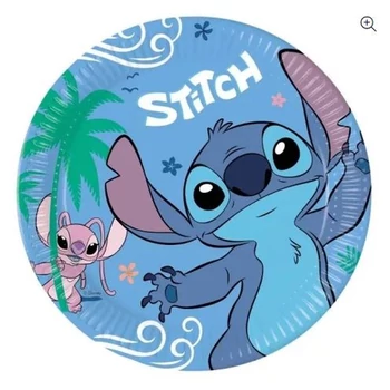 Papírtányér - Lilo és Stitch A csillagkutya Angel, 8 db-os, 23 cm