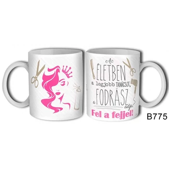 Bögre 3 dl - Az életben - Ajándék fodrászoknak