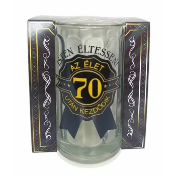 Születésnapi söröskorsó 70