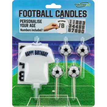 Focis gyertya - Fehér mezes, számozható