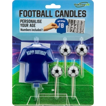 Focis gyertya - Sötétkék mezes, számozható