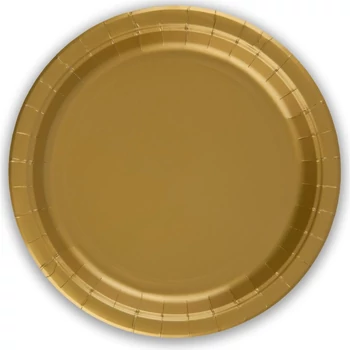 Arany papírtányér 8db-os, 23cm