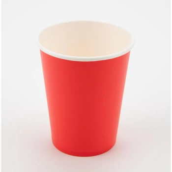 Piros papírpohár 2,5dl, 8db-os
