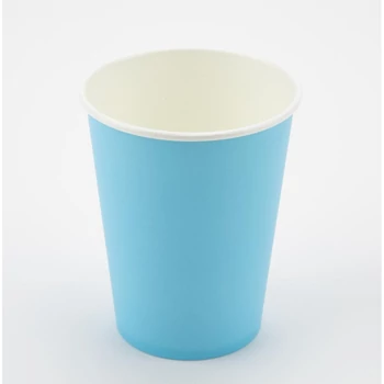 Világoskék papírpohár 2,5dl, 8db-os